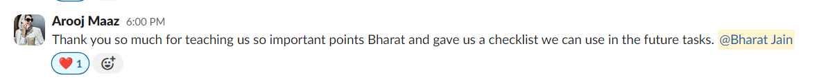 Message from Arooj Maaz